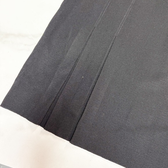 Exclusively Misook Size XL Black Ponte Knit Front Pleats Pencil Skirt - Picture 2 of 5
